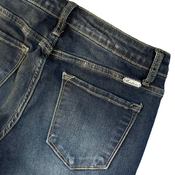 KANCAN Ripped Knee Raw Hem Skinny Jeans - Size 5/26 - Picture 7 of 9